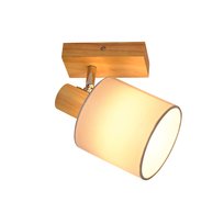 NETTLIFE Nowoczesna drewniana plafonowa lampa punktowa w korytarzu z możliwością obrotu o 350° E14 MAX.40W do salonu, sypialni, kuchni (bez żarówki)