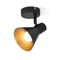 NETTLIFE Oświetlenie punktowe E14 Czarny Retro Obrotowe 330° Metalowa Lampa ścienna Punktowa Korytarzowa dla Sypialni Salonu Schody