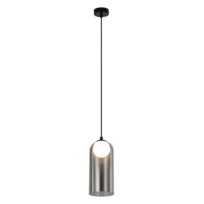NETTLIFE Pierwsza lampa wisząca Vintage do jadalni Smoky Grey G9 owalna regulowana wysokość do salonu