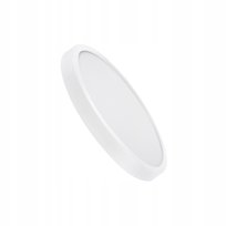 NETTLIFE Płaska lampa sufitowa LED 18 cm - 15 W, biała, 6000 K - Nowoczesne oświetlenie do kuchni, przedpokoju, sypialni