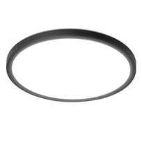 NETTLIFE Płaskie oświetlenie sufitowe LED do sypialni Czarne 18 cm 15 W Nieściemnialne Ciepła biel 3000 K