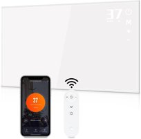 NETTLIFE Promiennik podczerwieni 600W Grzejnik ścienny na podczerwień z pilotem WIFI