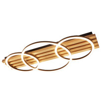 NETTLIFE Ściemnialna lampa sufitowa LED: 70 cm, lampa do salonu, 46 W, nowoczesna lampa do sypialni, czarne oświetlenie sufitowe z pilotem,