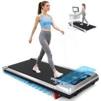 NETTLIFE Składane Bieżnia Domowa 4w1 - Biurkowa do 10 km/h z Pochyleniem | Cichy Treadmill z Pilotem i Wyświetlaczem LED