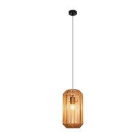 NETTLIFE Vintage lampa wisząca do jadalni 1 żarówka z konopnej liny latarnia projekt E27 lampa do jadalni