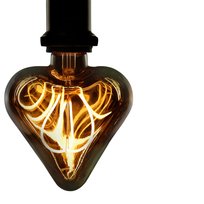 NETTLIFE - Żarówka LED Edison Vintage 3W Lampa żarowa E27 w kształcie serca, dekoracyjna, ciepła biel, nieściemnialna
