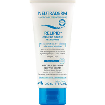 Neutraderm, Relipid+, Kem do mycia pod prysznic odbudowujący warstwę lipidową, 200 ml - Neutraderm