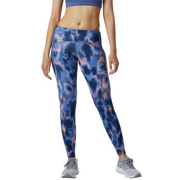 New Balance Printed Impact Run Tight WP21274NSY damskie  leginsy niebieskie - New Balance