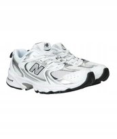 NEW BALANCE SPORTOWE BIAŁO SREBRNE BUTY Z MESH I NUBUKU 29 14AD New Balance