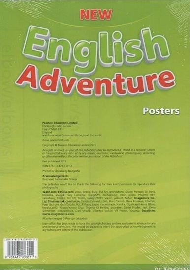 New English Adventure 2. Zestaw plakatów