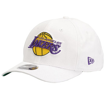 New Era 9FIFTY Los Angeles Lakers NBA Stretch Snap Cap 60240594, Mężczyzna, Czapka z daszkiem, Biały - New Era