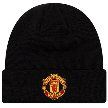 New Era Core Cuff Beanie Manchester United Fc Hat 11213215, Mężczyzna, Czapka, Czarny - New Era