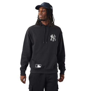 New Era MLB New York Yankees Team Logo Hoodie 60284625, Mężczyzna, Bluza sportowa, Czarny - New Era