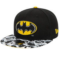 New Era Super Aop 950 Batman Kids Cap 60435024, dla chłopca, Czapka z daszkiem, Czarny New Era