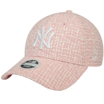 New Era Wmns Summer Tweed 9FORTY New York Yankees Cap 60434980, Kobieta, Czapka z daszkiem, Różowy - New Era