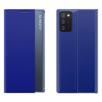 New Sleep Case pokrowiec etui z klapką z funkcją podstawki Samsung Galaxy A03s (166,5) niebieski - Hurtel