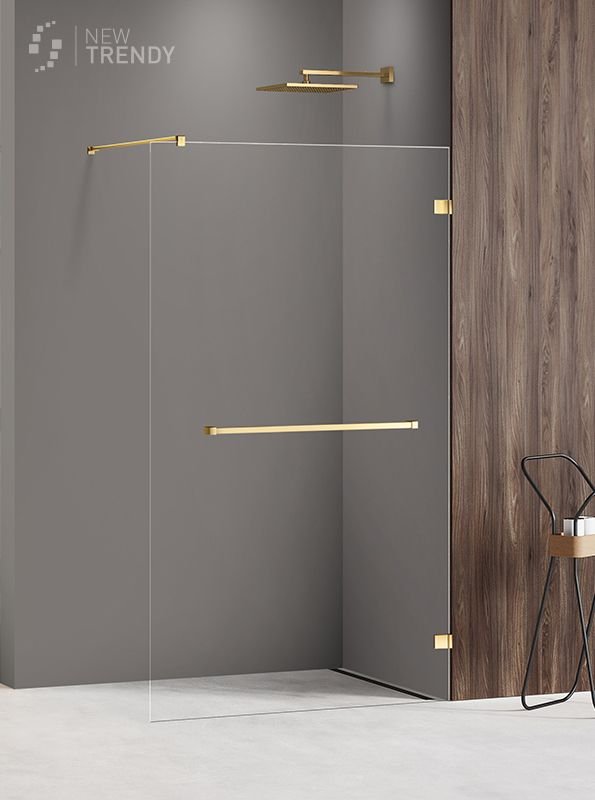 New Trendy Kabina Prysznicowa Walk In 70x200 AVEXA GOLD SHINE EXK 3224