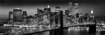 New York Manhattan Black - Berenholtz Plakat 90X30Cm - GB eye