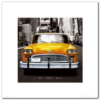 NEW YORK TAXI plakat obraz 40x40cm - Wizard+Genius