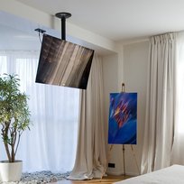 NewStar Uchwyt sufitowy do telewizora 10-40", regulowany 13 cm, czarny NEWSTAR