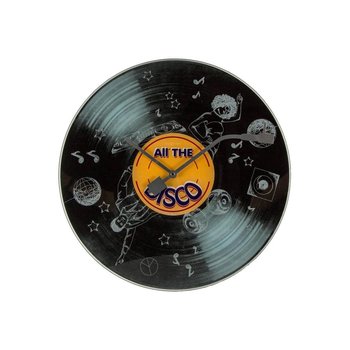 NEXTIME Zegar ścienny All the Disco, czarny, 43x3,5 cm - Nextime