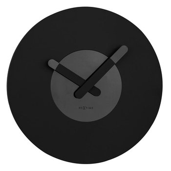 NEXTIME Zegar ścienny In Touch, czarny, 39,5x3,7 cm - Nextime