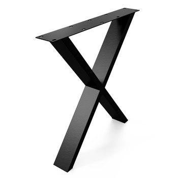 NG007XB 66x70 - Nogi do stołu biurka rama stelaż Loftowe stalowe w kształcie litery X – 2szt. Czarny - Inny producent