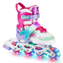 NH18150 4w1 ŁYŻWOROLKI Z WYM. PŁOZĄ HOKEJOWĄ MAZZY ROZM. M(35-38) NILS FUN