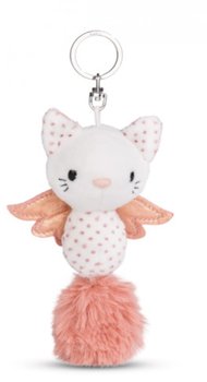 NICI wieszak/brelok na klucze anioł kot 12 cm biało różowy - Nici