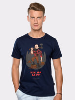 NIE MA LIPY / KOCHANOWSKI / koszulka męska / granatowa Nadwyraz.com