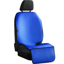 Niebieska Mata skórzana pod fotelik