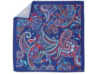 Niebieska poszetka w paisley E313 Modini