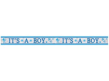 Niebieski baner na Baby Shower - 635 cm - 1 szt. - Amscan