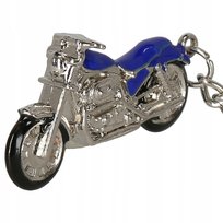 Niebieski brelok do kluczy motor prezent dla motocyklisty triumph harley