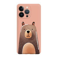 Niedźwiadek - Iphone 15 Pro Max Etui Matowe Brzoskwiniowy Róż [Tif 11E]