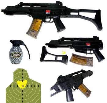 Niemiecki G36 Pistolet Na Kulki G36 HKM + KULKI 800 TARCZA - Inna marka
