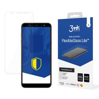 Niepękające szkło hybrydowe do Samsung Galaxy A6 Plus  - 3mk FlexibleGlass Lite - 3MK