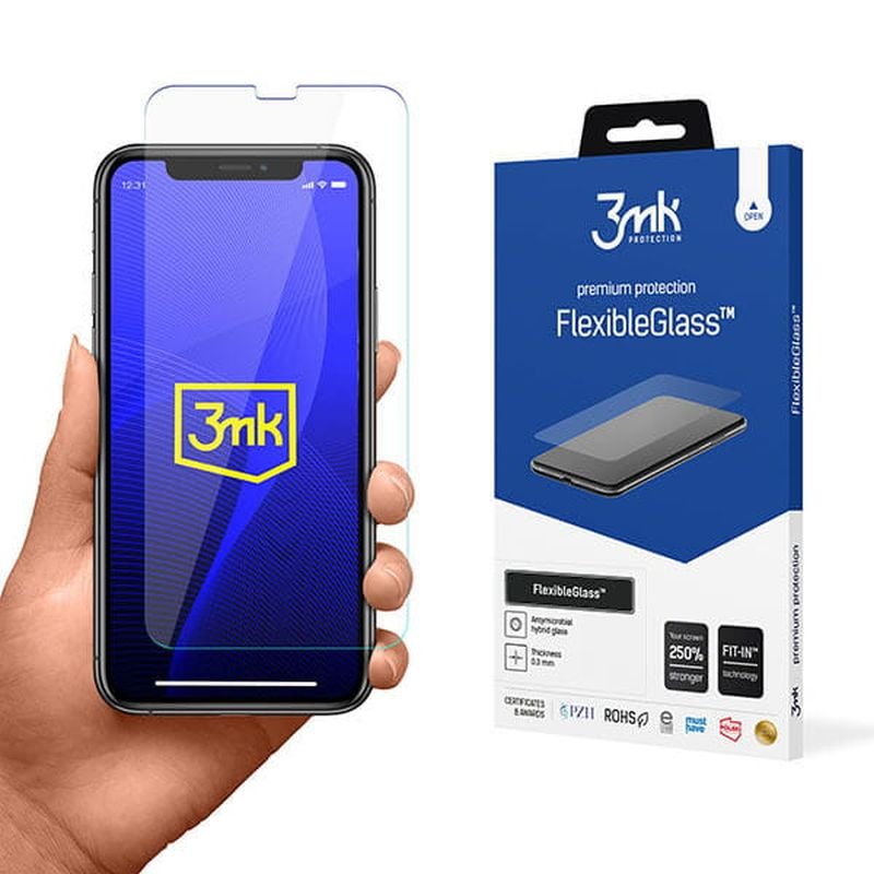Nietłukące szkło hybrydowe do Apple iPhone 11 Pro - 3mk FlexibleGlass