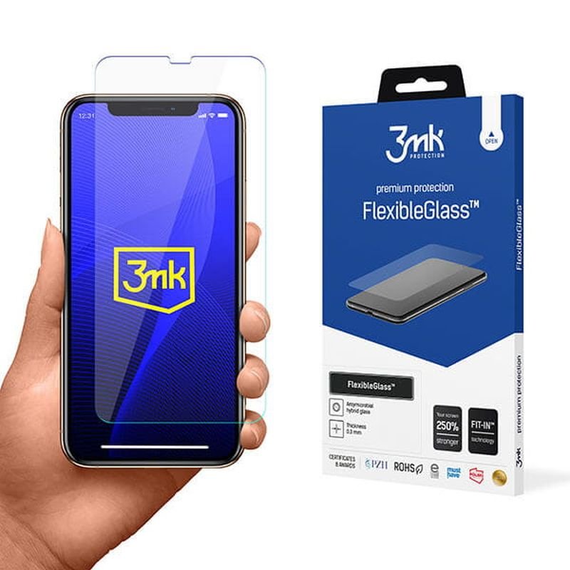 Nietłukące szkło hybrydowe do Apple iPhone 11 Pro Max - 3mk FlexibleGlass