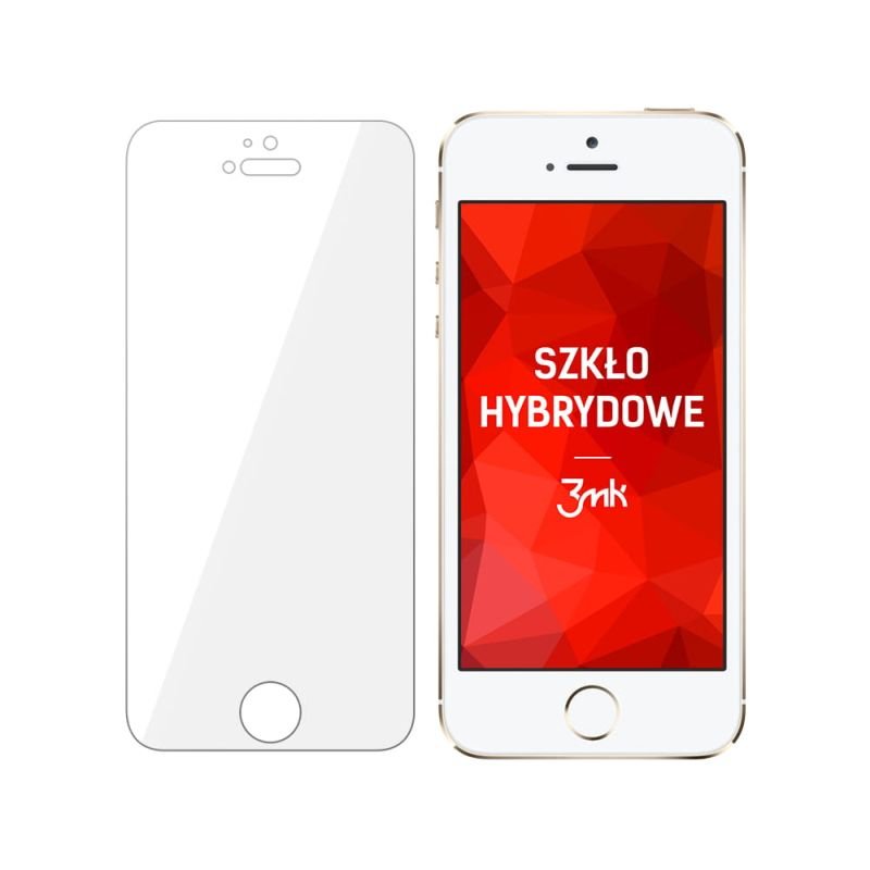 Nietłukące szkło hybrydowe na ekran do Apple iPhone 5 - 3mk FlexibleGlass