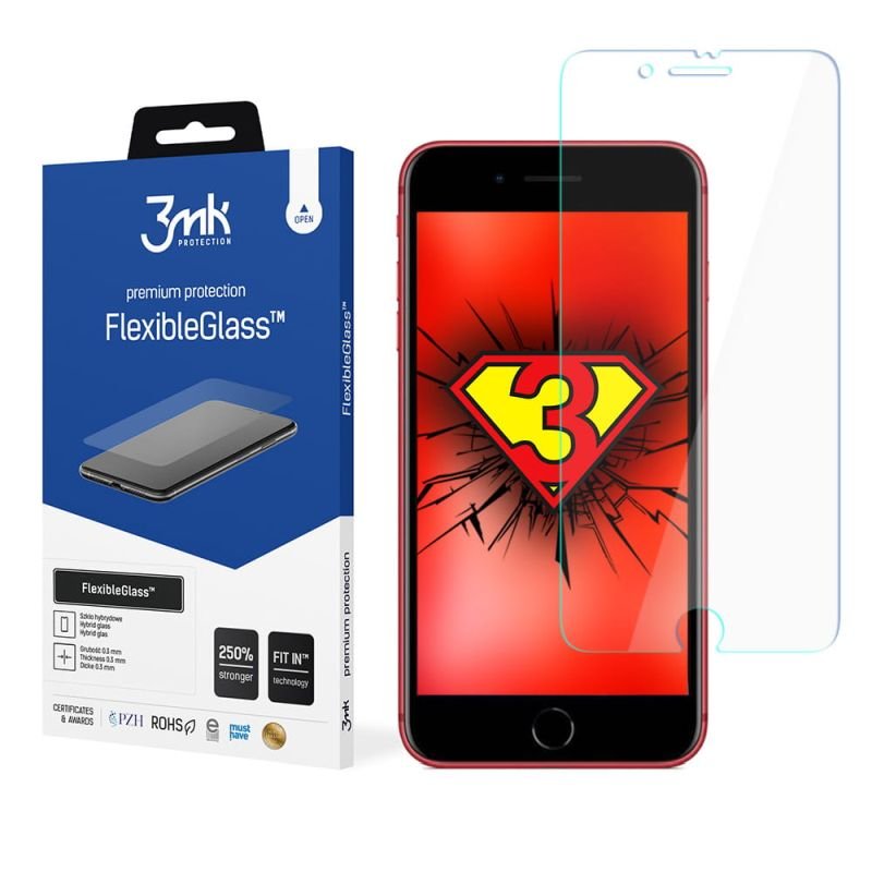Nietłukące szkło hybrydowe do Apple iPhone 7 Plus - 3mk FlexibleGlass