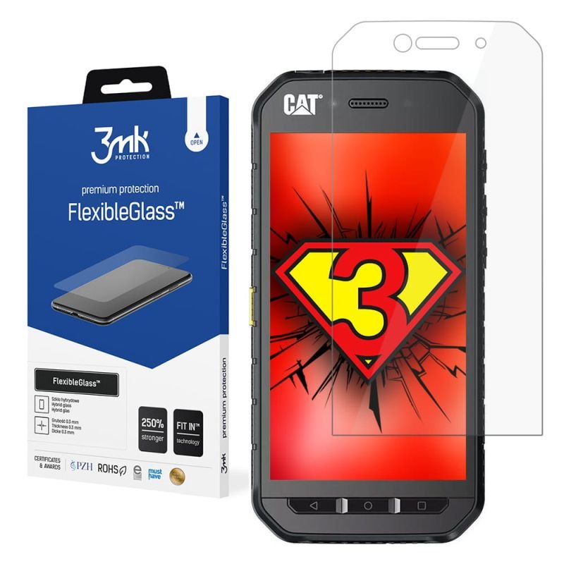 Nietłukące szkło hybrydowe do CAT S41 - 3mk FlexibleGlass
