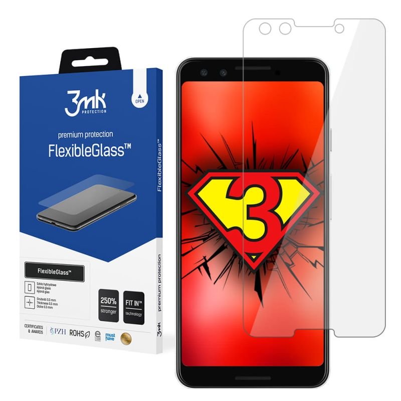 Szkło hybryda 3mk FlexibleGlass na Google Pixel 3