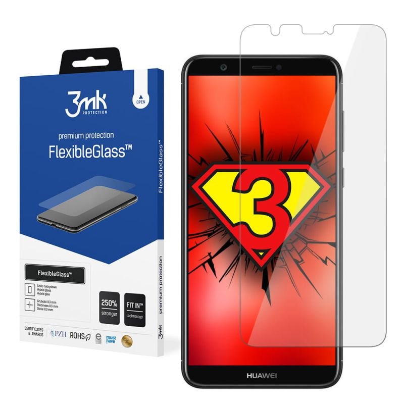 Nietłukące szkło hybrydowe do Huawei P Smart - 3mk FlexibleGlass