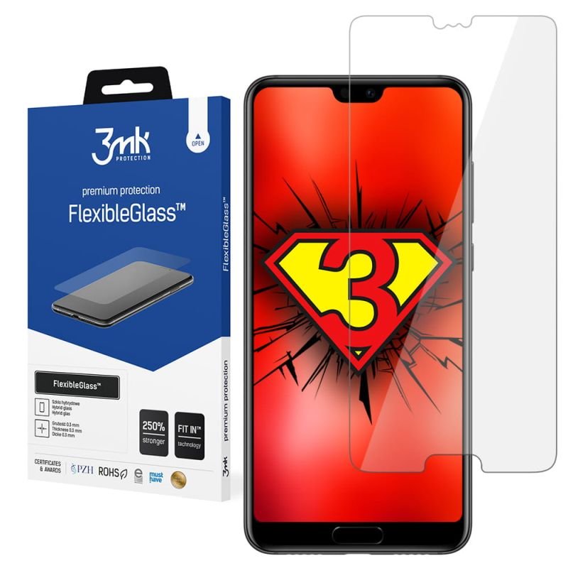 Nietłukące szkło hybrydowe do Huawei P20 Pro - 3mk FlexibleGlass
