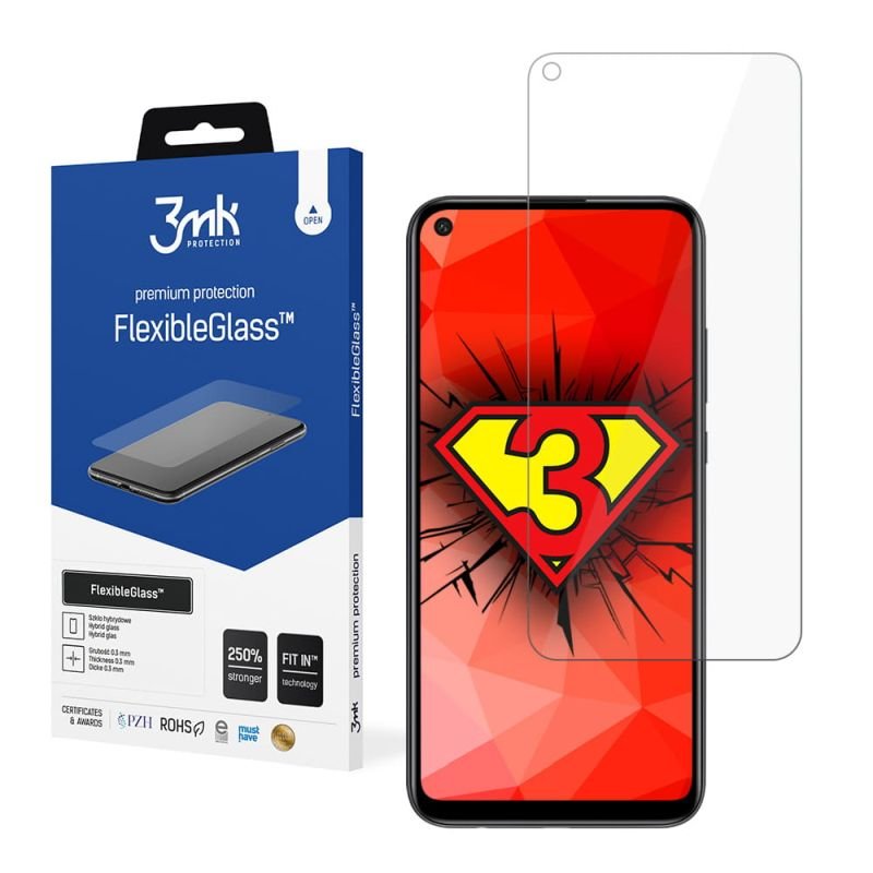 Nietłukące szkło hybrydowe do Huawei P40 Lite E - 3mk FlexibleGlass