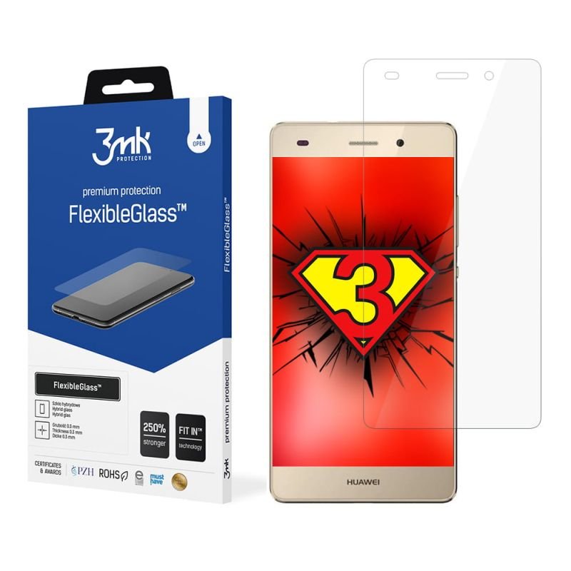 Nietłukące szkło hybrydowe do Huawei P8 Lite - 3mk FlexibleGlass