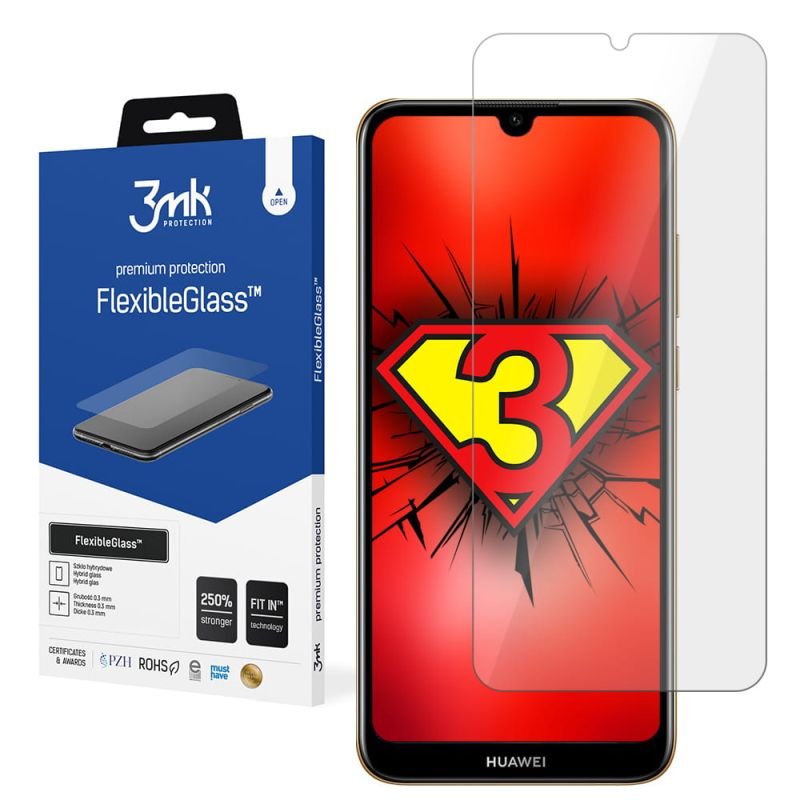 Nietłukące szkło hybrydowe do Huawei Y6 2019 - 3mk FlexibleGlass