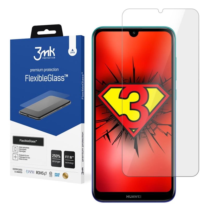 Nietłukące szkło hybrydowe do Huawei Y7 2019 - 3mk FlexibleGlass