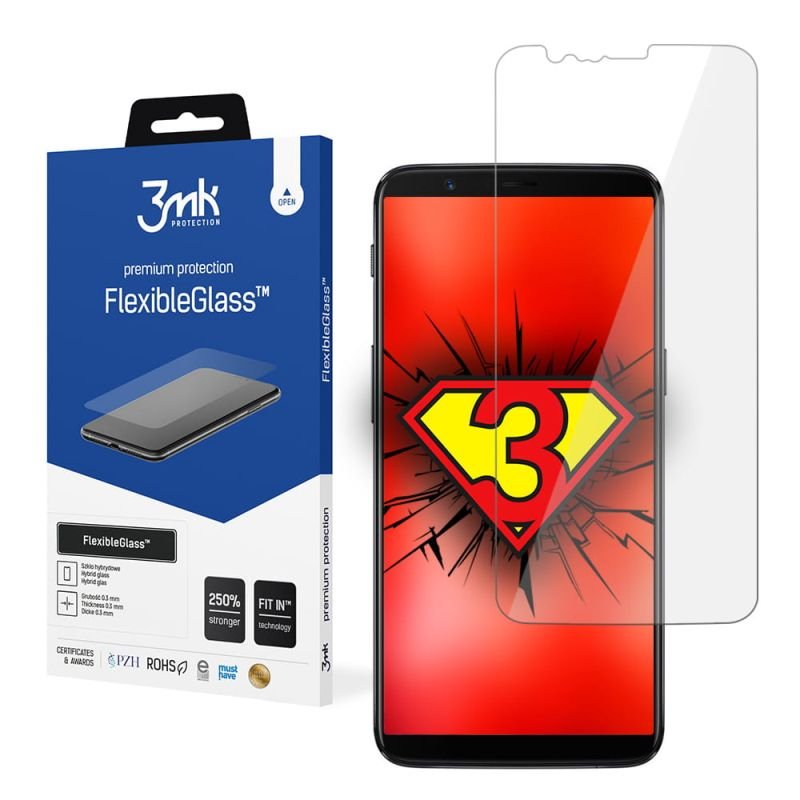 Nietłukące szkło hybrydowe do OnePlus 5T - 3mk FlexibleGlass